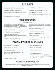 Wedding Menu Template Word Document Free