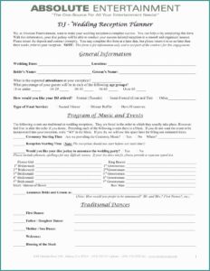 Wedding Planner Contract Example