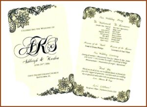 Wedding Program Templates Free Download