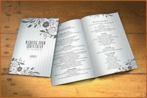 Wedding Program Templates Psd