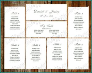 Wedding Seating Chart Template Microsoft Word