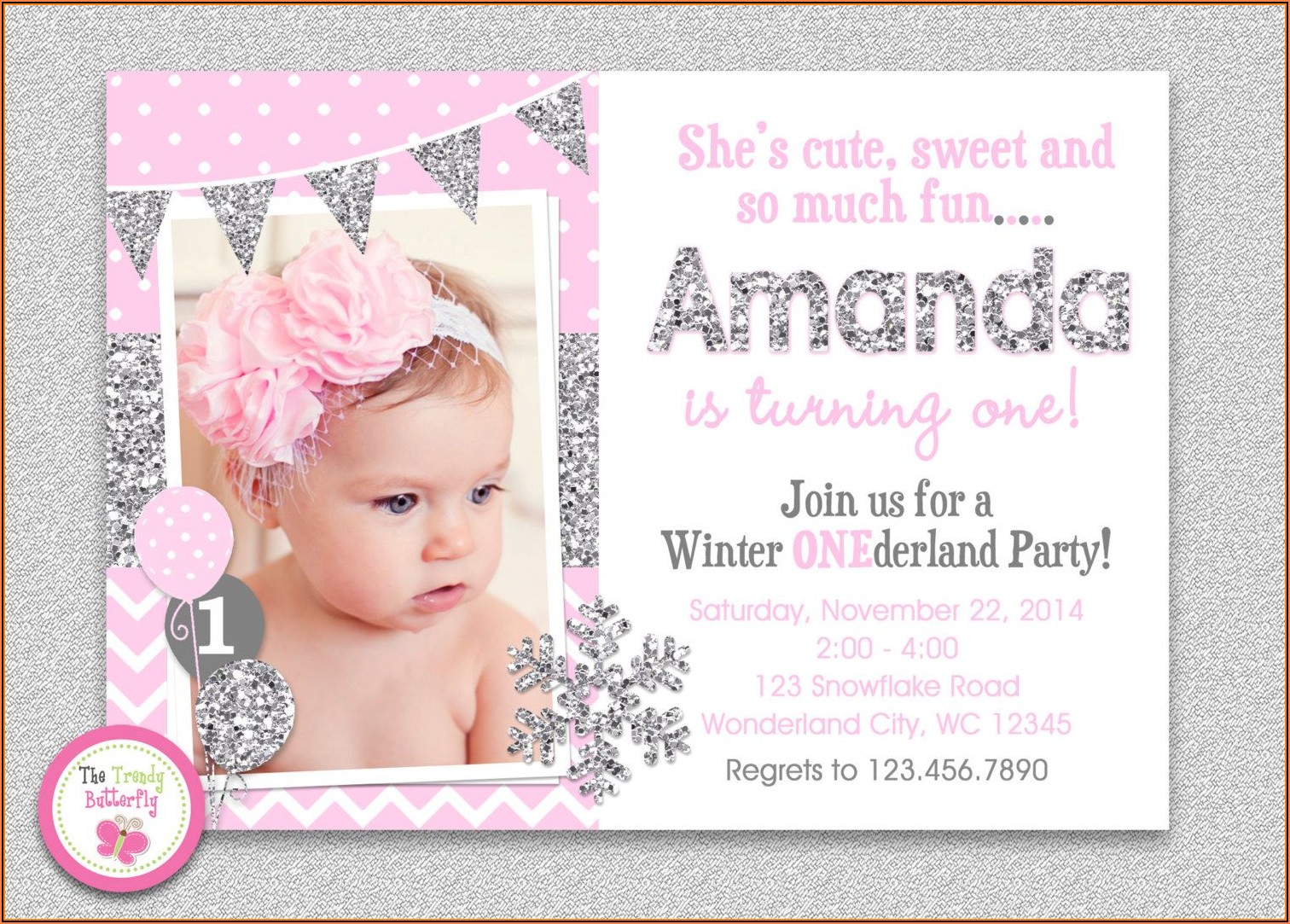 Winter Wonderland Birthday Invitations Templates