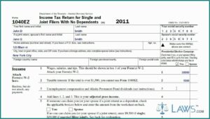 1040ez Income Tax Form 2019