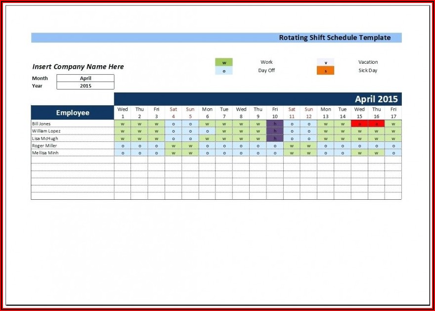 247 10 Hour Shift Schedule Examples