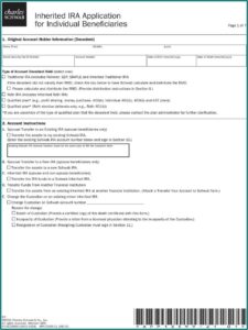 401k Rollover Form Charles Schwab