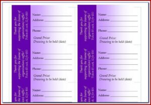 Avery Event Ticket Templates Free