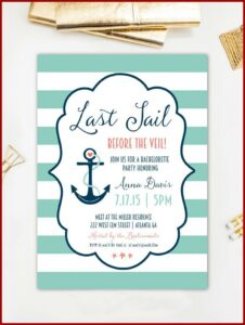 Bachelorette Invites Templates Free