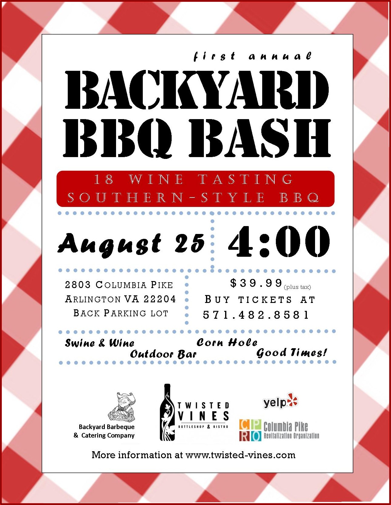 Bbq Plate Ticket Template