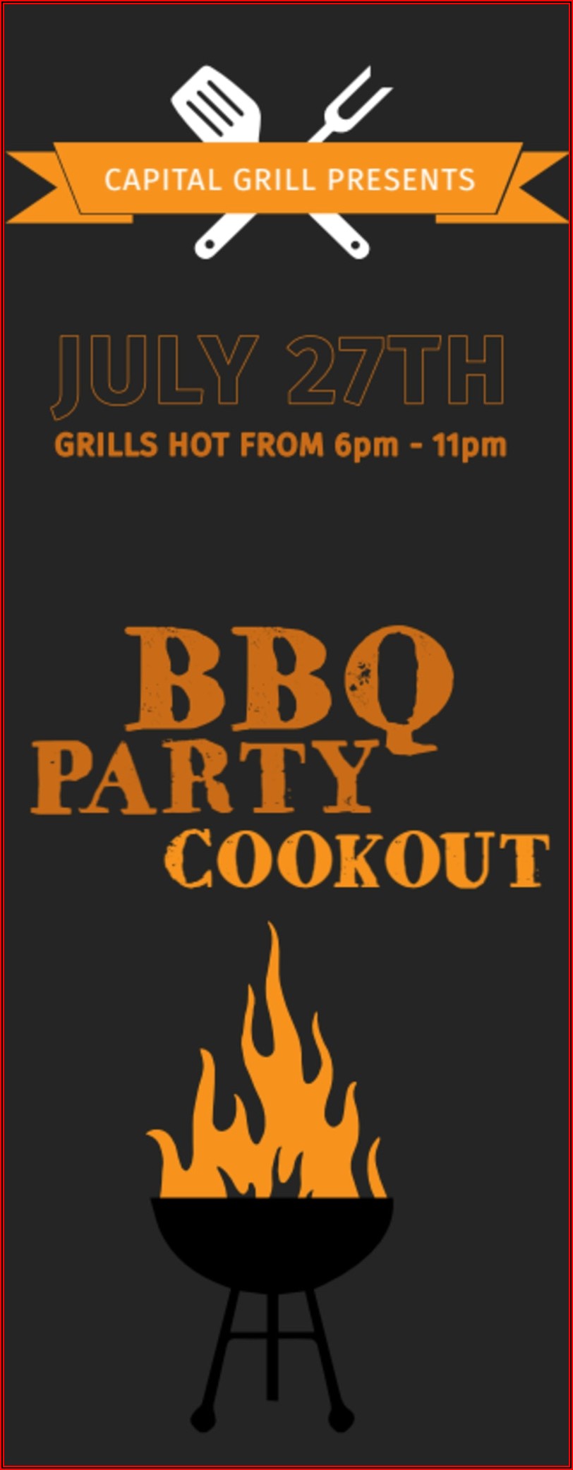 Bbq Ticket Template Publisher