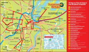 Belfast Hop On Hop Off Map