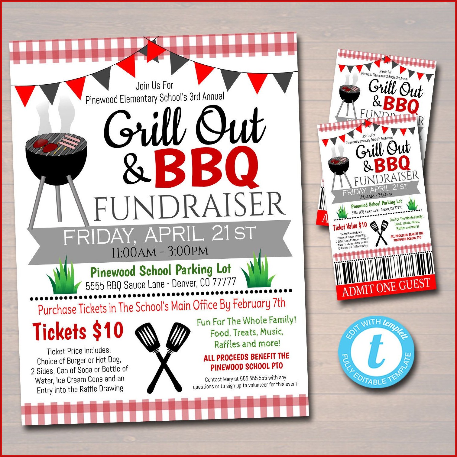 Benefit Bbq Ticket Template