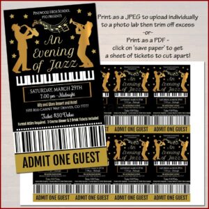 Benefit Ticket Template