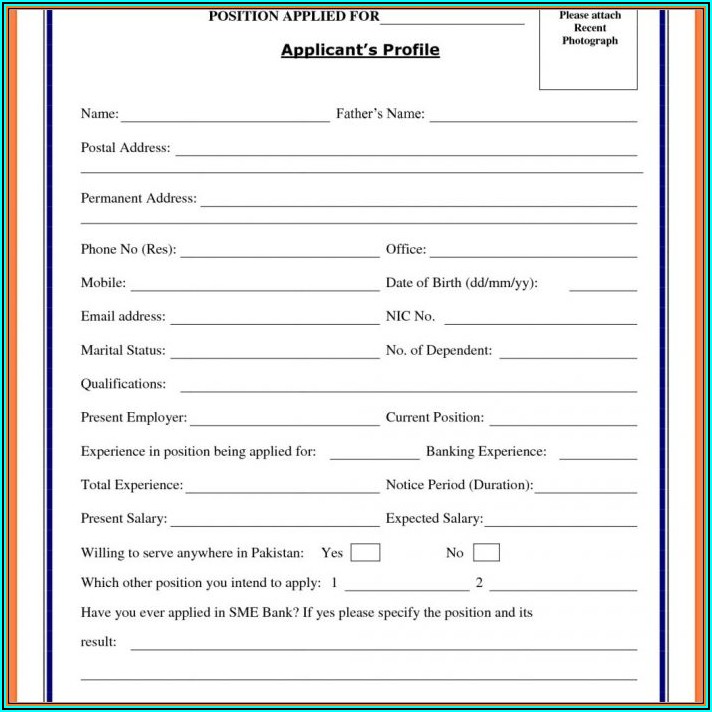 Blank Resume Format For Job Application Download