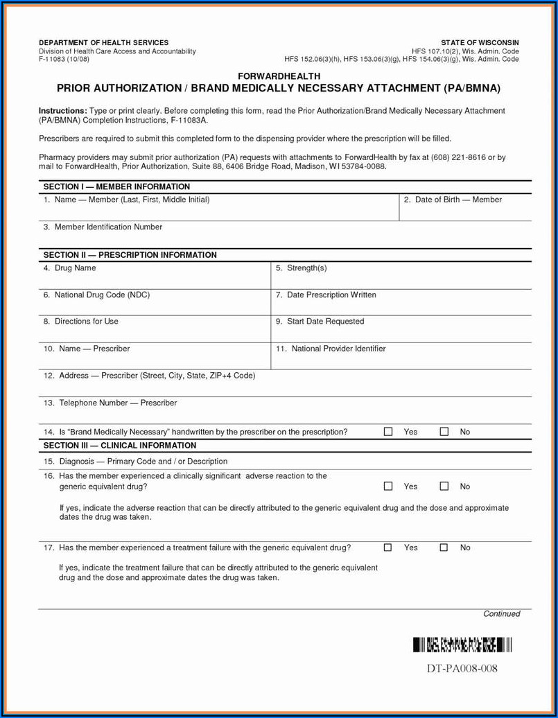 Blue Cross Ma Prior Authorization Forms
