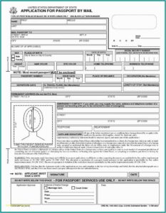 Canadian Passport Renewal Forms Printable