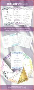Catholic Wedding Booklet Templates