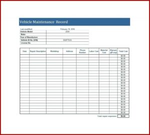 Collision Repair Estimate Template
