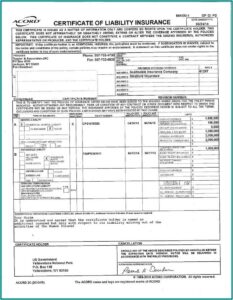 Commercial Auto Insurance Acord Form