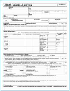 Commercial Insurance Acord Forms