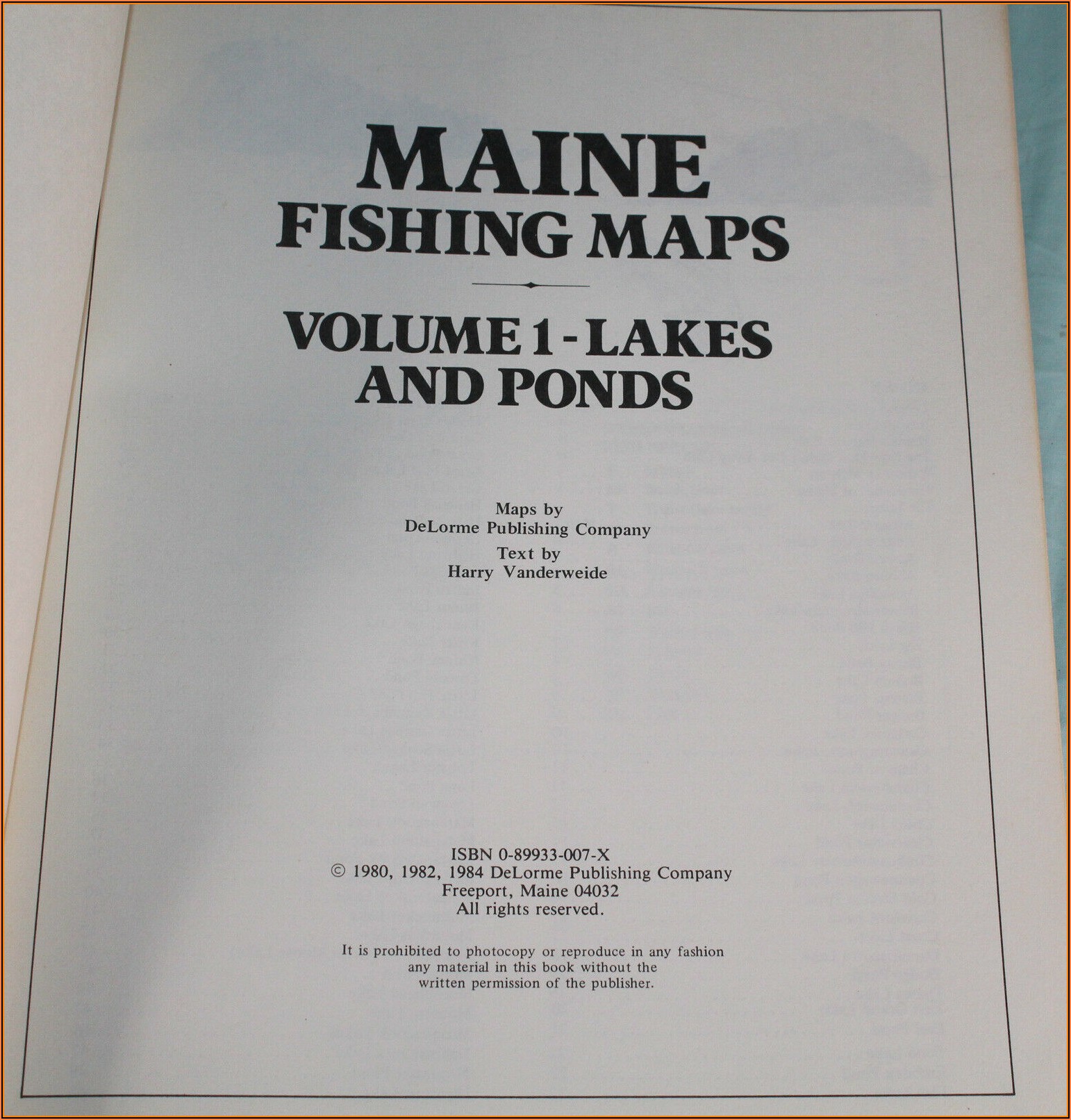 Delorme Maps Maine