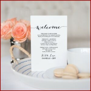 Destination Wedding Weekend Itinerary Template