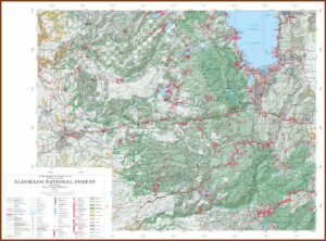 Eldorado National Forest Hiking Map