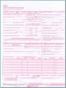 Example 1500 Claim Form
