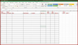 Excel Inventory Template With Pictures