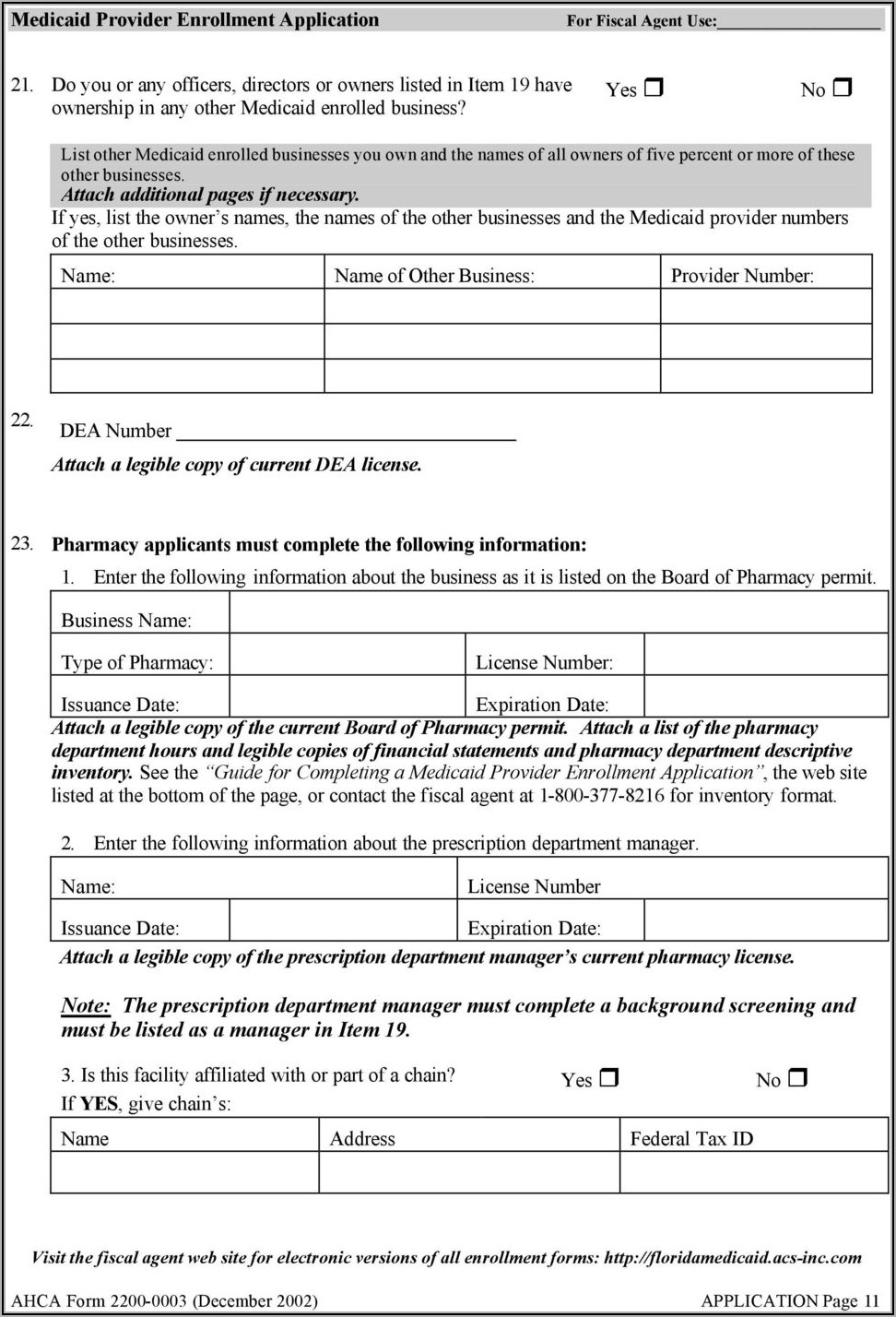 Florida Medicaid Surety Bond Form