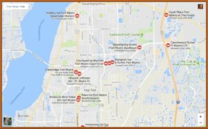 Fort Myers Beach Hotels Map