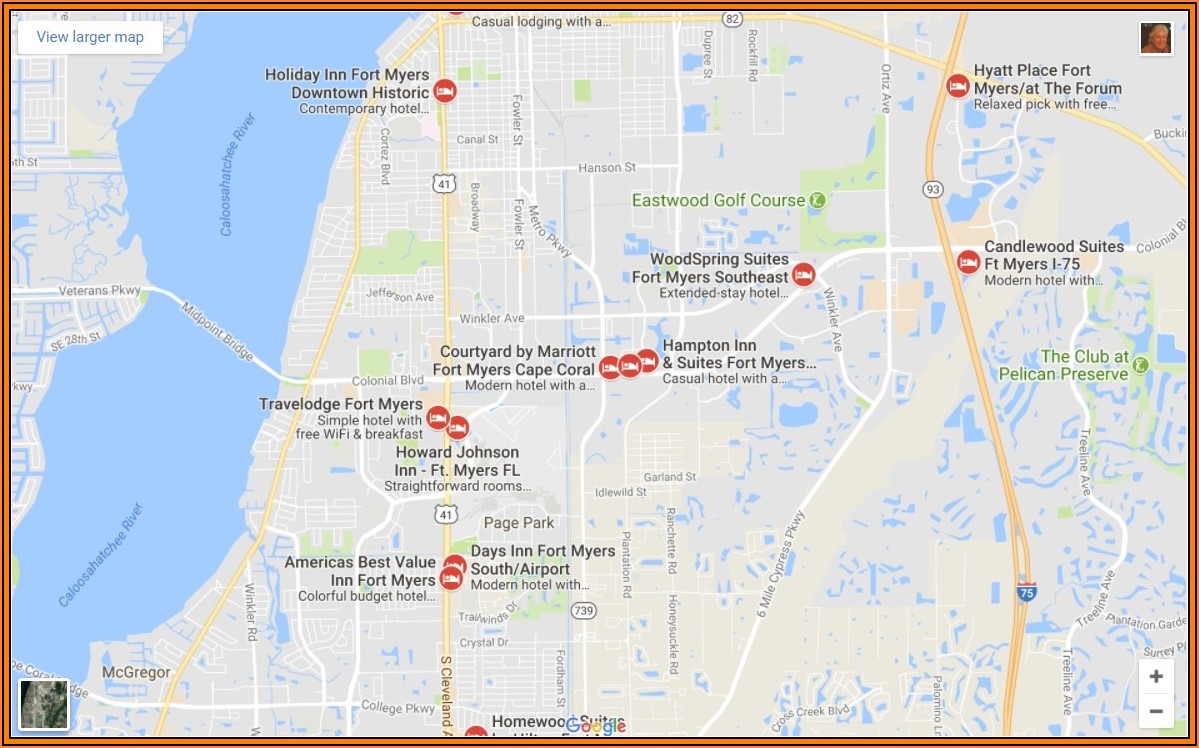 Fort Myers Beach Hotels Map