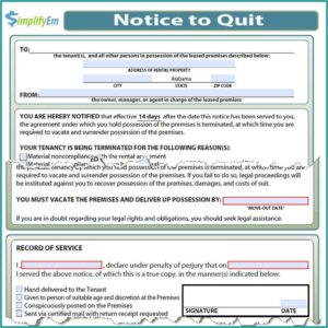 Free 3 Day Eviction Notice Form Mississippi