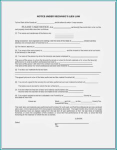 Free Alabama Mechanic Lien Form