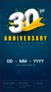 Free Anniversary Invitation Card Template