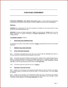 Free Business Sale And Purchase Agreement Template Nz