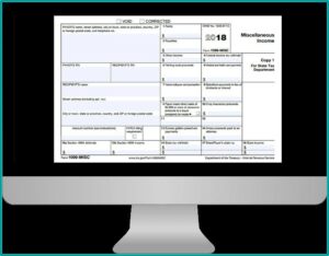 Free Downloadable 1099 Misc Form 2018