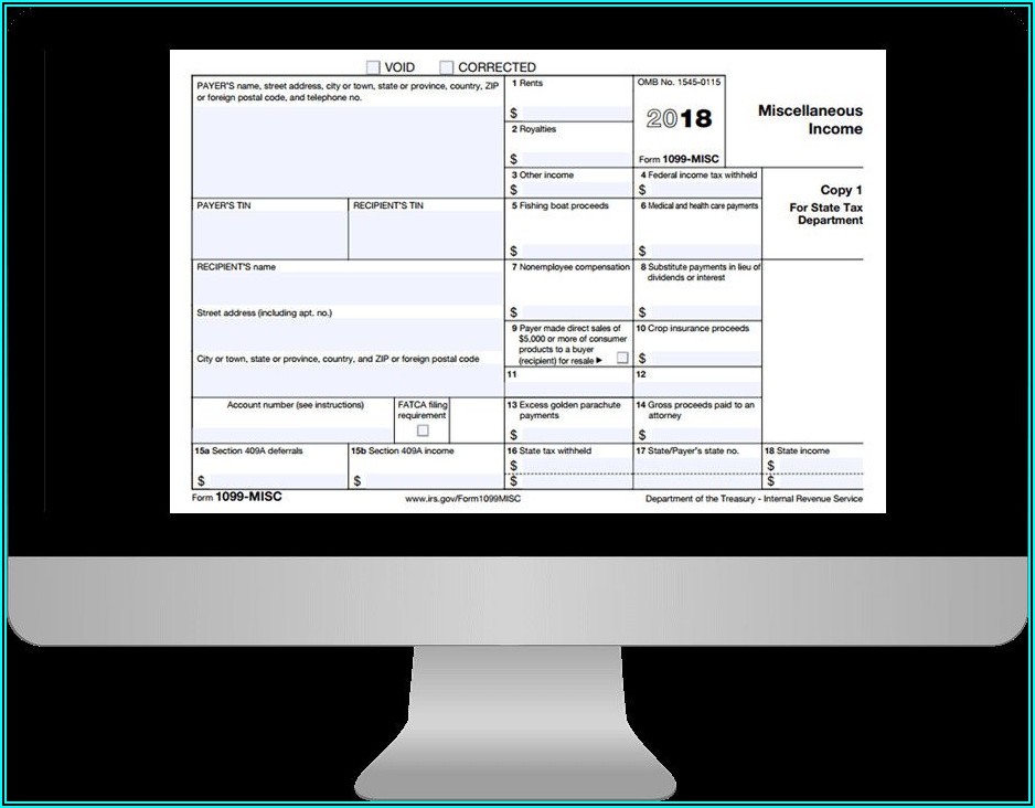 Free Downloadable 1099 Misc Form 2018
