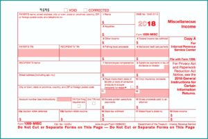 Free Downloadable 1099 Misc Form 2019