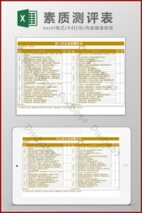 Free Employee Evaluation Template Excel