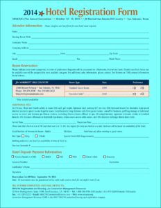 Free Hotel Guest Registration Form Template'