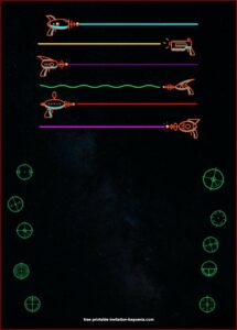 Free Printable Birthday Invitation Templates Laser Tag