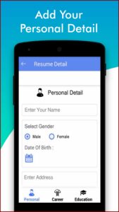 Free Resume Builder Cv Maker Templates Pdf Formats Apk