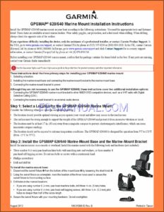 Garmin Map 620 Manual