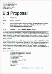 General Contractor Bid Template Free