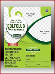 Golf Scramble Flyer Template Free