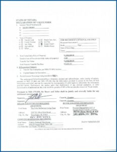Grant Bargain Sale Deed Nevada Form