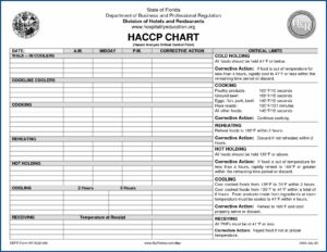 Haccp Plan Form 10