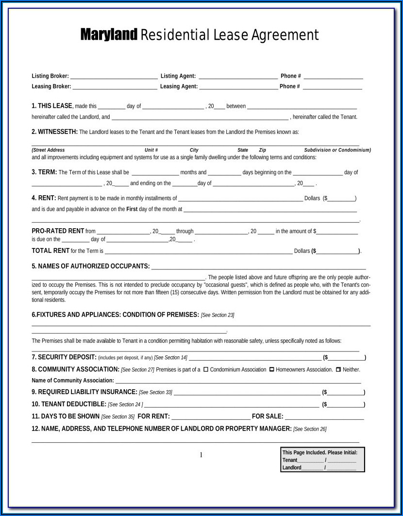 Hawaii Residential Lease Agreement Form
