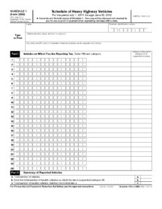 Highway Use Tax Form 2290