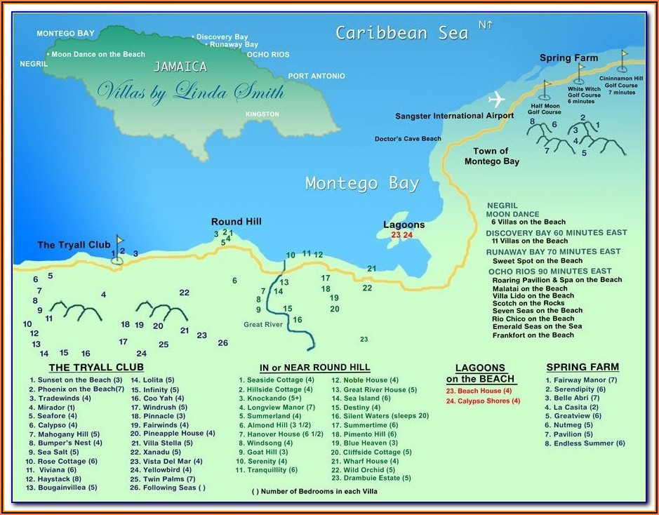 Holiday Inn Montego Bay Hotel Map. 